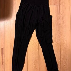 Women's Black High Waist Joggers